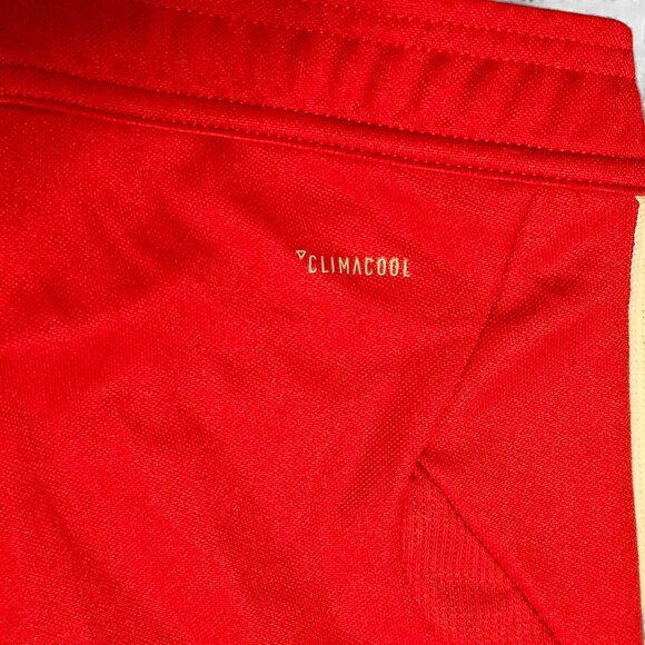 Adidas Climacool Women's M Red White Athletic Jogger 3-Stripe Zip Ankle - Picture 7 of 15